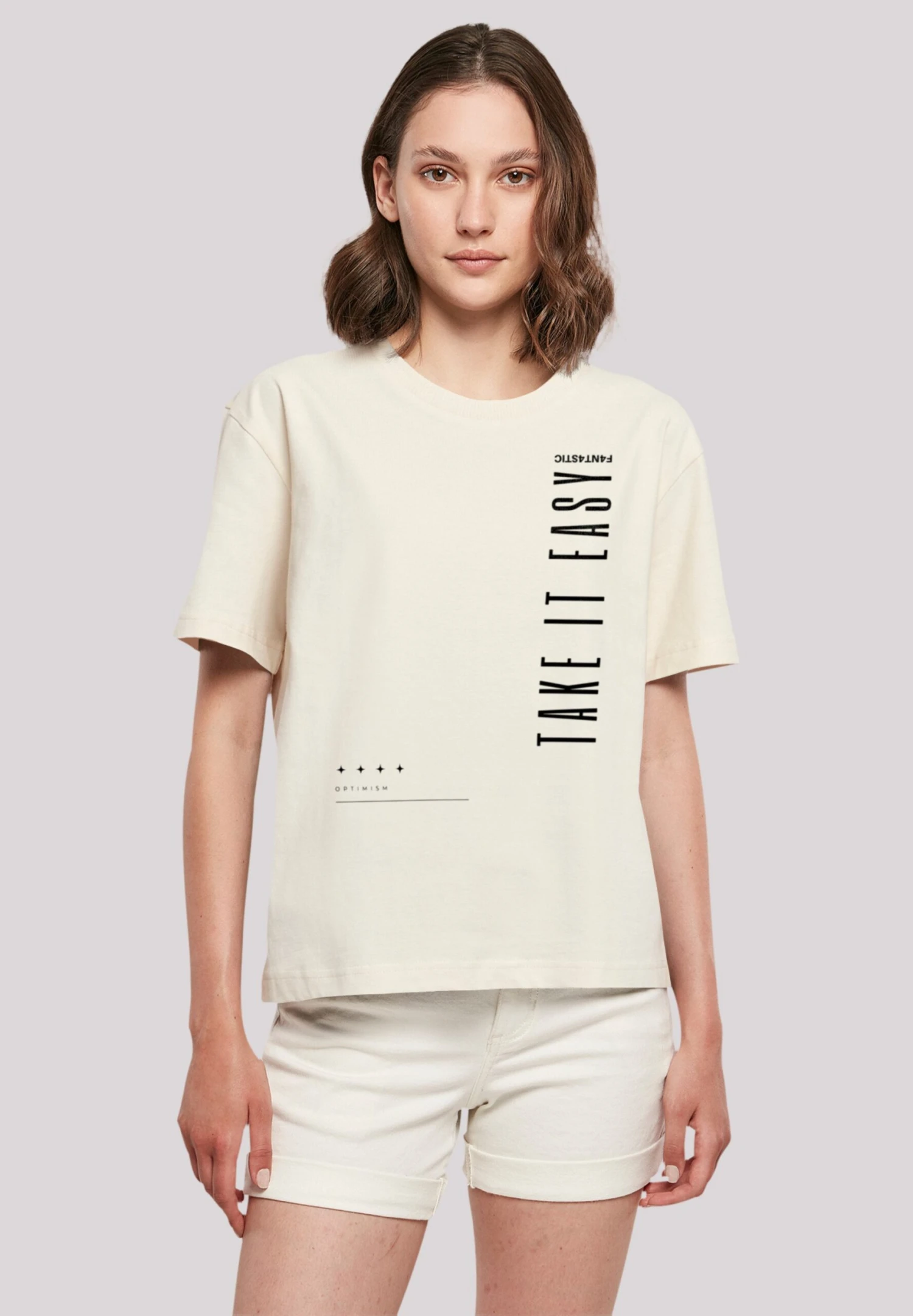 F4NT4STIC Take It Easy - T-Shirt Print - Whitesand 3 F4NT4STIC Take It Easy - T-Shirt Print - Whitesand