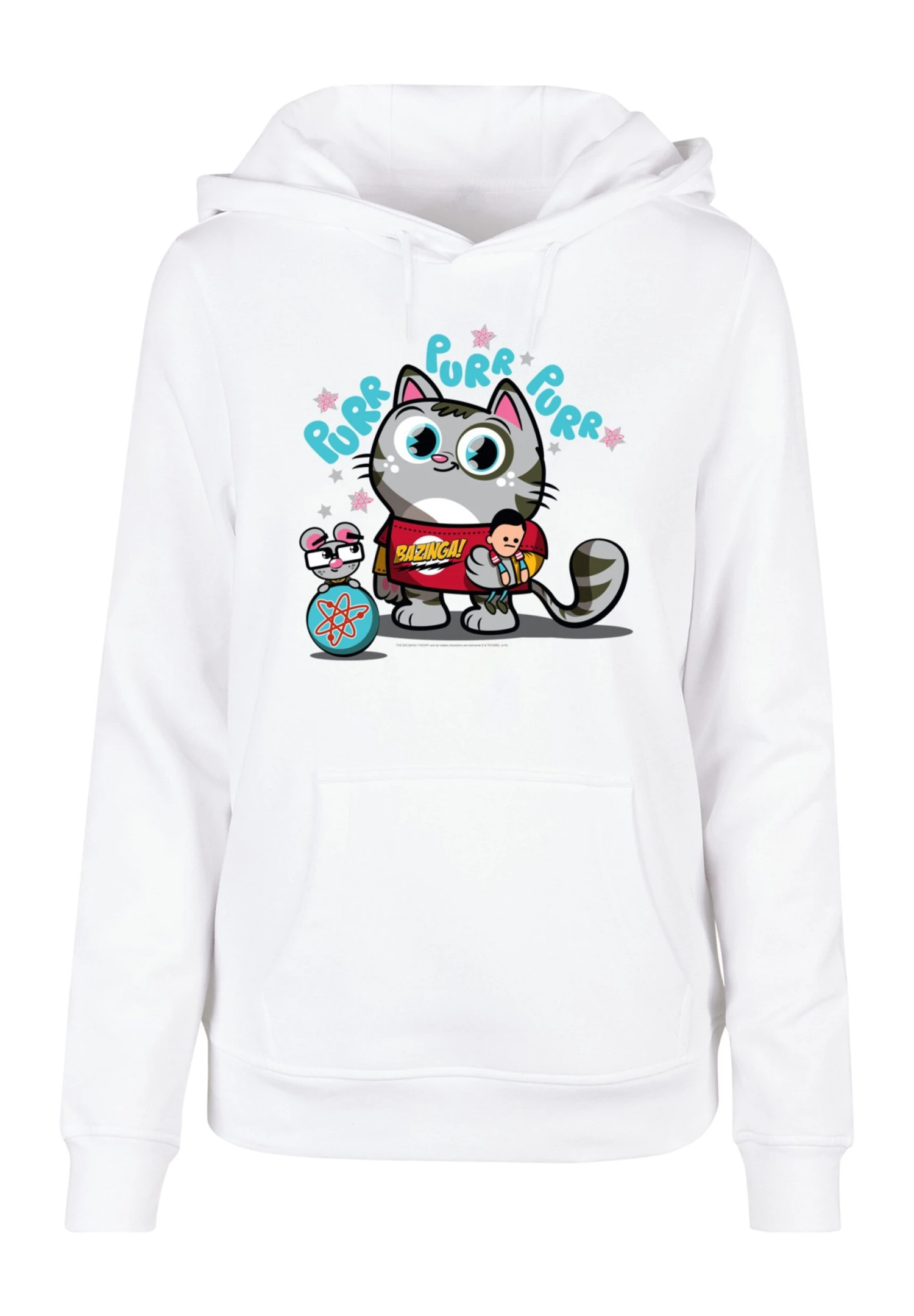 F4NT4STIC Big Bang Theory Bazinga Kitty - Sweater - White 8 F4NT4STIC Big Bang Theory Bazinga Kitty - Sweater - White - Afbeelding 6