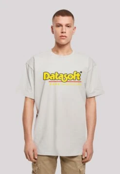 F4NT4STIC Datasoft Retro Gaming Sevensquared - T-Shirt Print - Lightasphalt