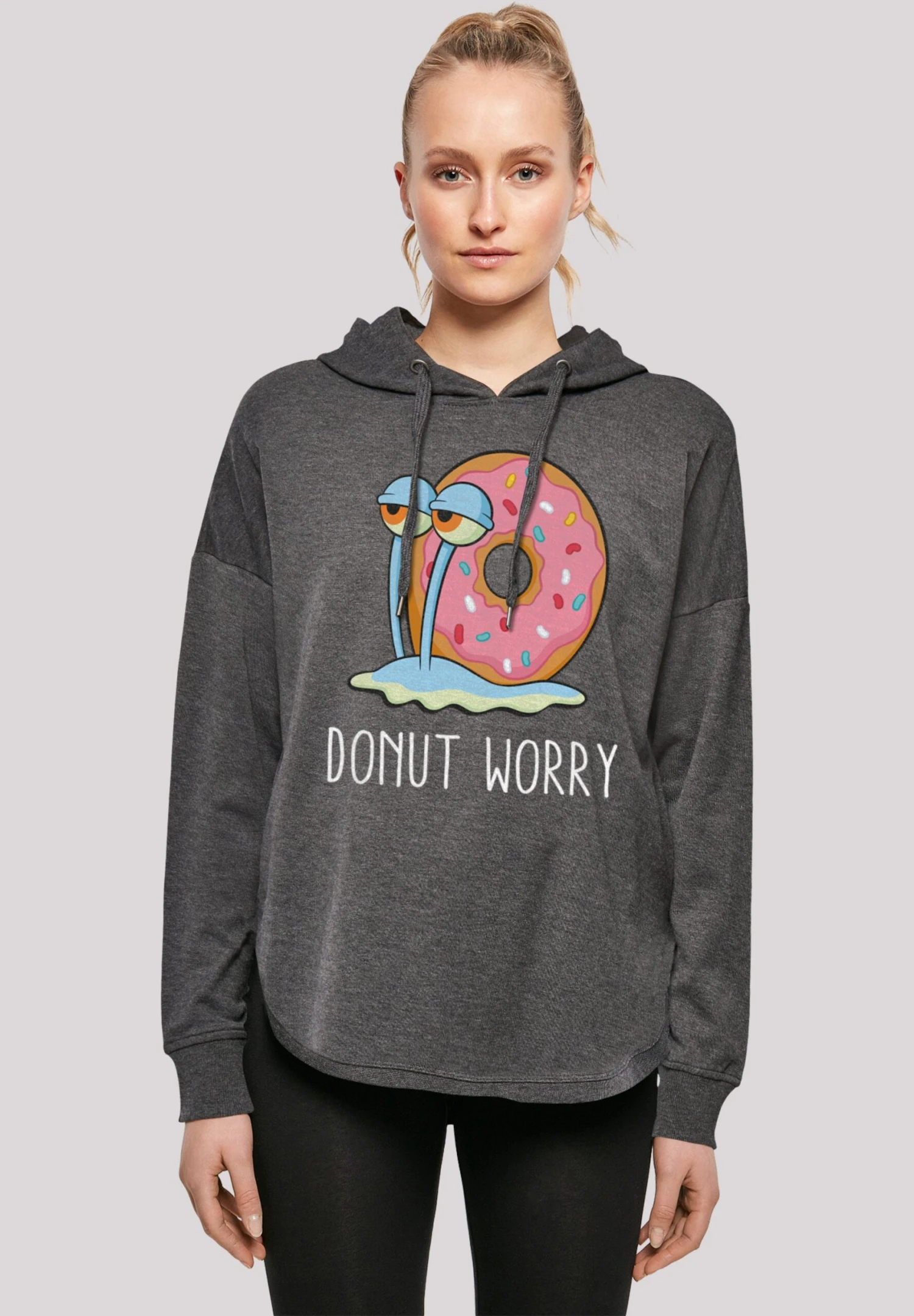 F4NT4STIC Spongebob Schwammkopf -Donut Worry Garry - Hoodie - Charcoal 3 F4NT4STIC Spongebob Schwammkopf -Donut Worry Garry - Hoodie - Charcoal