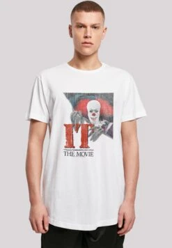 F4NT4STIC Long Cut It Film Es Stephen King Distressed Poster - T-Shirt Print - White