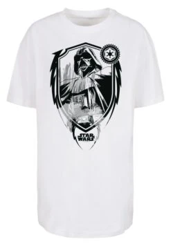 F4NT4STIC Darth Vader Shield - T-Shirt Print - White -F4Nt4Stic 70e518142b9d4529b316bb66d26f07aa