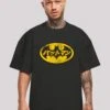 F4NT4STIC Dc Comics Batman Japanese Logo - T-Shirt Print - Black