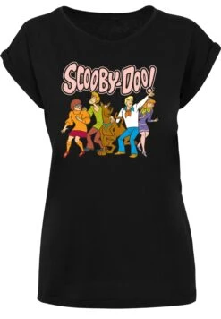 F4NT4STIC Scooby Doo Classic Group - T-Shirt Print - Black -F4Nt4Stic 729df9d744b24a37b87cce8f3a457d21