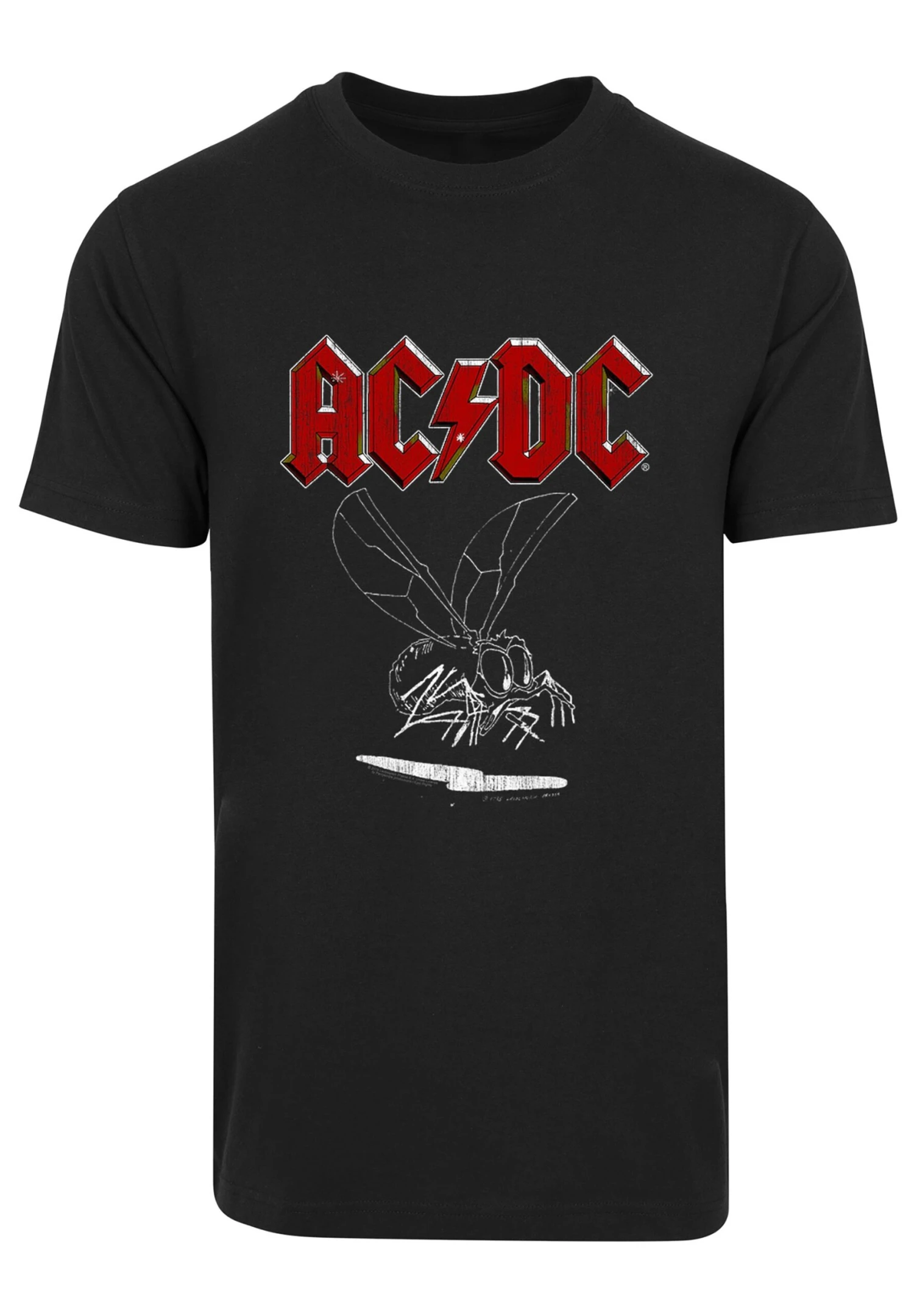 F4NT4STIC Acdc Fly On The Wall Rock Metal Musik Band Fan Me - T-Shirt Print - Black 4 F4NT4STIC Acdc Fly On The Wall Rock Metal Musik Band Fan Me - T-Shirt Print - Black - Afbeelding 2