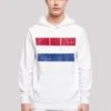 F4NT4STIC Niederlande Holland Flagge Distressed - Hoodie - Weiß -F4Nt4Stic 75c4fd4c1bcb4b0bbeb774afef6ac6a3
