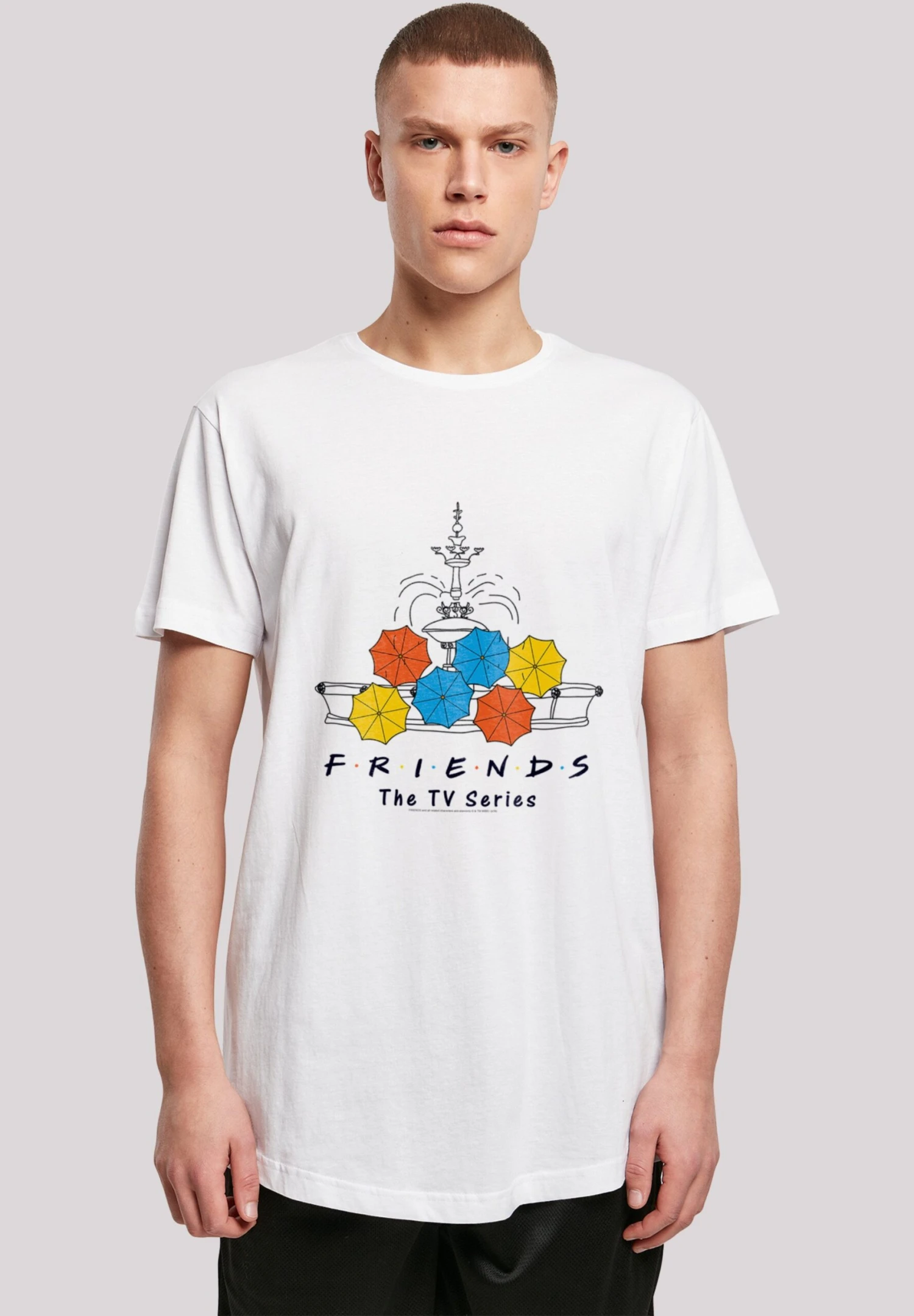 F4NT4STIC Friends Tv Serie Umbrella - T-Shirt Print - White 3 F4NT4STIC Friends Tv Serie Umbrella - T-Shirt Print - White