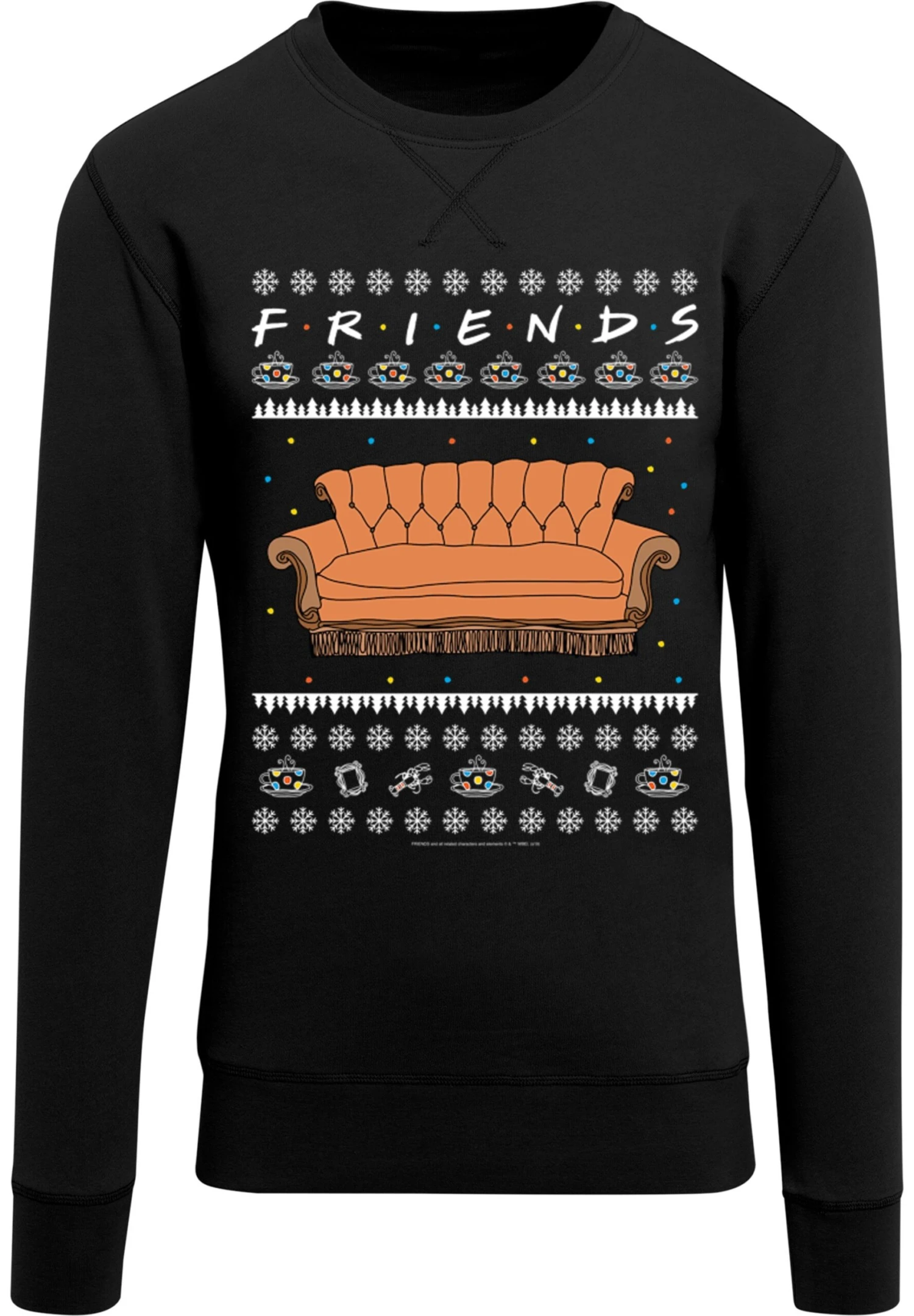 F4NT4STIC Friends Tv Serie Fair Isle Couch - Sweater - Black 8 F4NT4STIC Friends Tv Serie Fair Isle Couch - Sweater - Black - Afbeelding 6