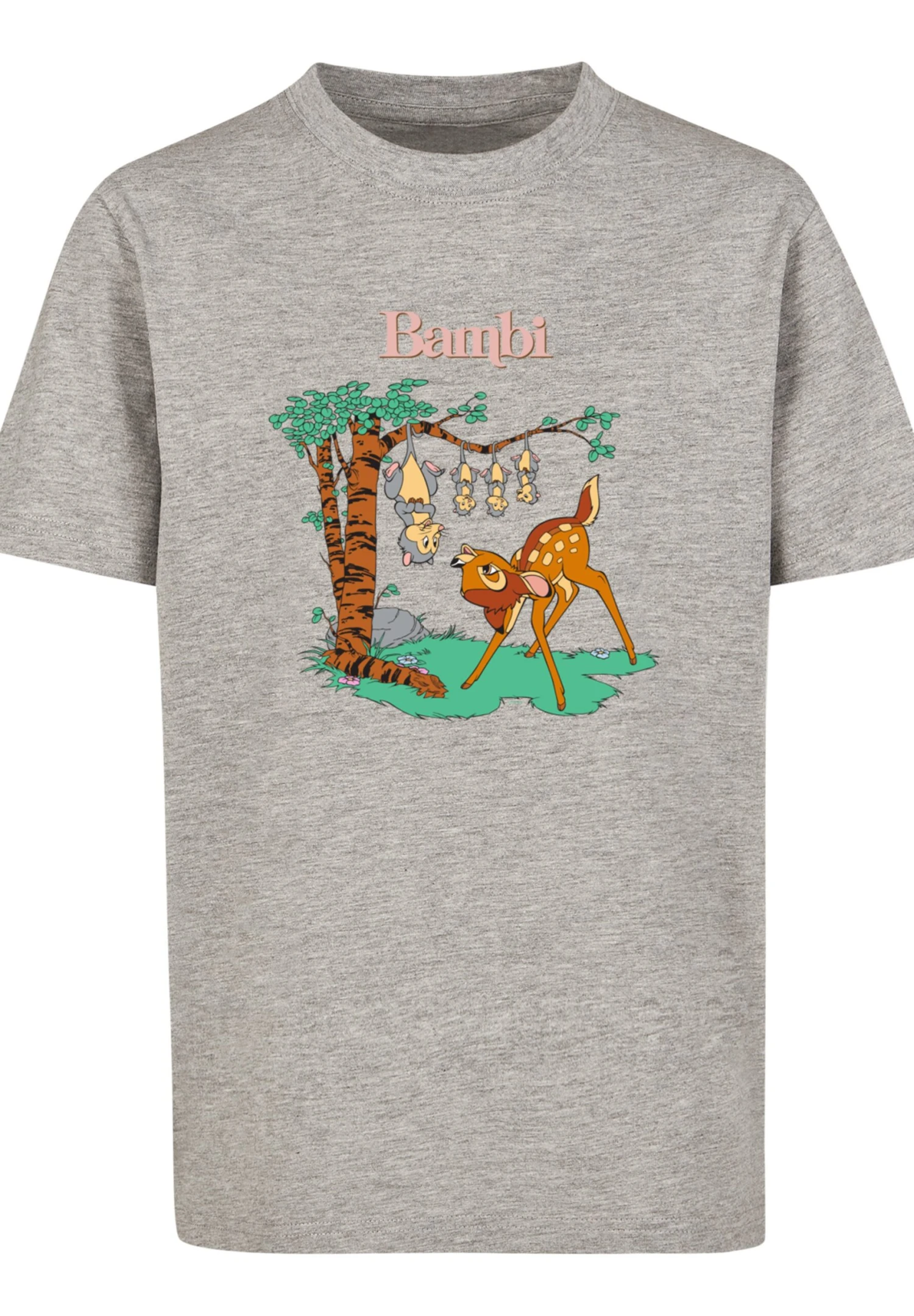 F4NT4STIC Disney Bambi Tilted Up - T-Shirt Print - Heather Grey 8 F4NT4STIC Disney Bambi Tilted Up - T-Shirt Print - Heather Grey - Afbeelding 6