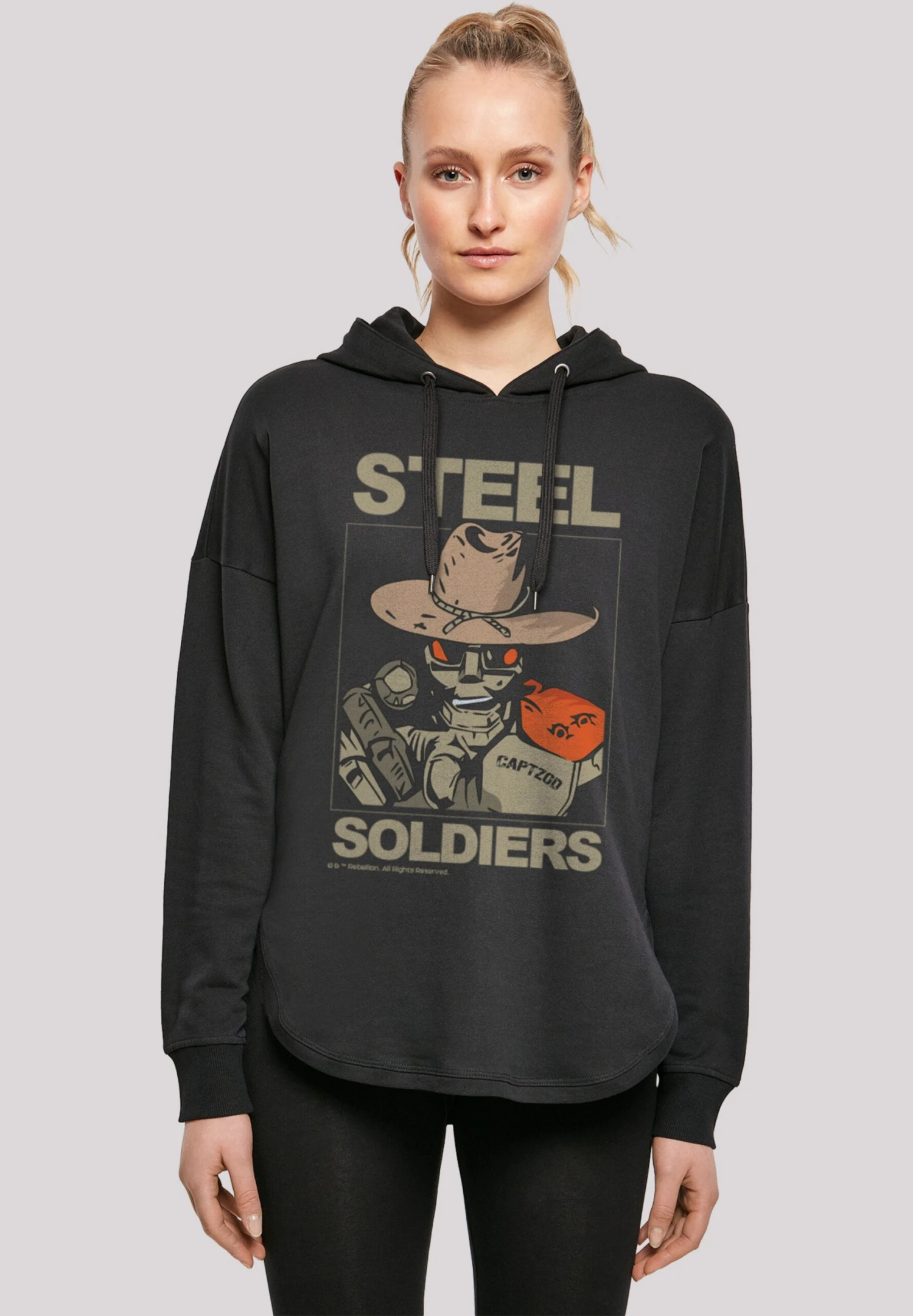 F4NT4STIC Retro Gaming Steel Soldiers - Hoodie - Black 3 F4NT4STIC Retro Gaming Steel Soldiers - Hoodie - Black