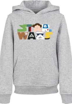 F4NT4STIC Star Wars Character Logo - Hoodie - Heather Grey -F4Nt4Stic 78759a75fe9b44b0a42a238d31dfeebf