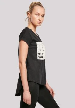 F4NT4STIC Self Care Long- T-Shirt Print - Schwarz -F4Nt4Stic 79992613da4d4a3a93ccd25c15b3e42f