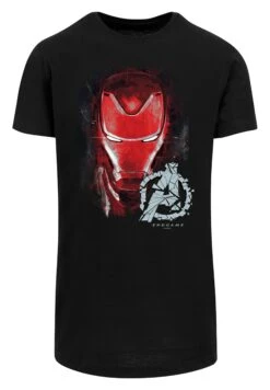 F4NT4STIC Marvel Avengers Endgame Iron Man Brushed - T-Shirt Print - Black -F4Nt4Stic 7a4a23ad2009475fbbe6cb852cb1488b