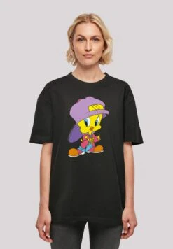 F4NT4STIC Looney Tunes Trickfilm Serie Cartoon Tweety Pie Hip Hop - T-Shirt Print - Black