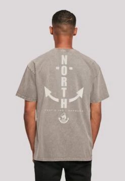 F4NT4STIC North Anchor - T-Shirt Print - Asphalt