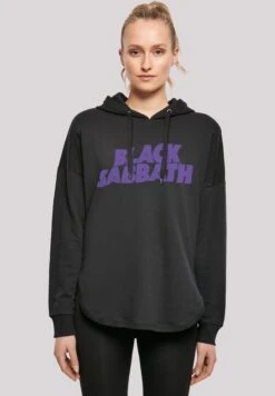 F4NT4STIC Black Sabbath Heavy Metal Band Wavy Logo - Hoodie - Black