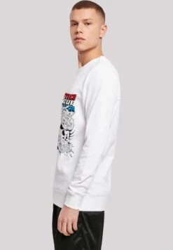 F4NT4STIC Dc Comics Justice League Of America Mono Action Pose - Sweater - White -F4Nt4Stic 7cb9624151e847ecaa1b84d3a90a729f