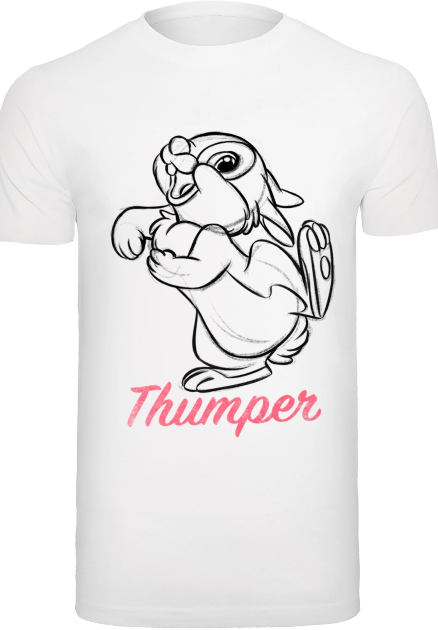 F4NT4STIC Bambi Klopfer Line Zeichnung - T-Shirt Print - White 8 F4NT4STIC Bambi Klopfer Line Zeichnung - T-Shirt Print - White - Afbeelding 6