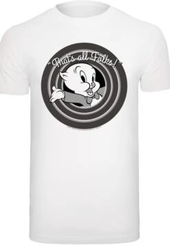 F4NT4STIC Looney Tunes Porky Pig That'S All Folks Schweinchen Dick - T-Shirt Print - White 14 F4NT4STIC Looney Tunes Porky Pig That'S All Folks Schweinchen Dick - T-Shirt Print - White -F4Nt4Stic 7cdf41328499420a8eabccf6da670894