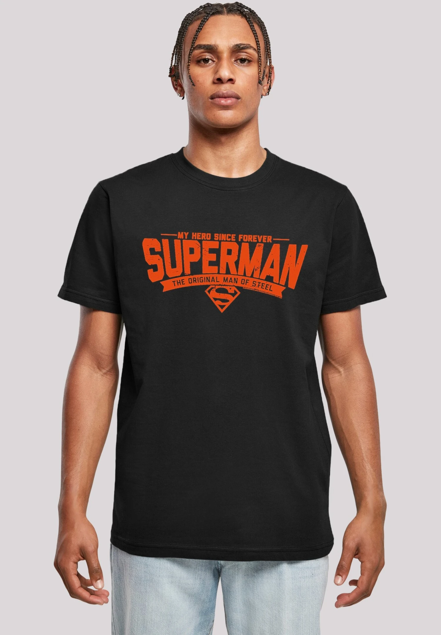 F4NT4STIC Dc Comics Superman My Hero - T-Shirt Print - Black 3 F4NT4STIC Dc Comics Superman My Hero - T-Shirt Print - Black