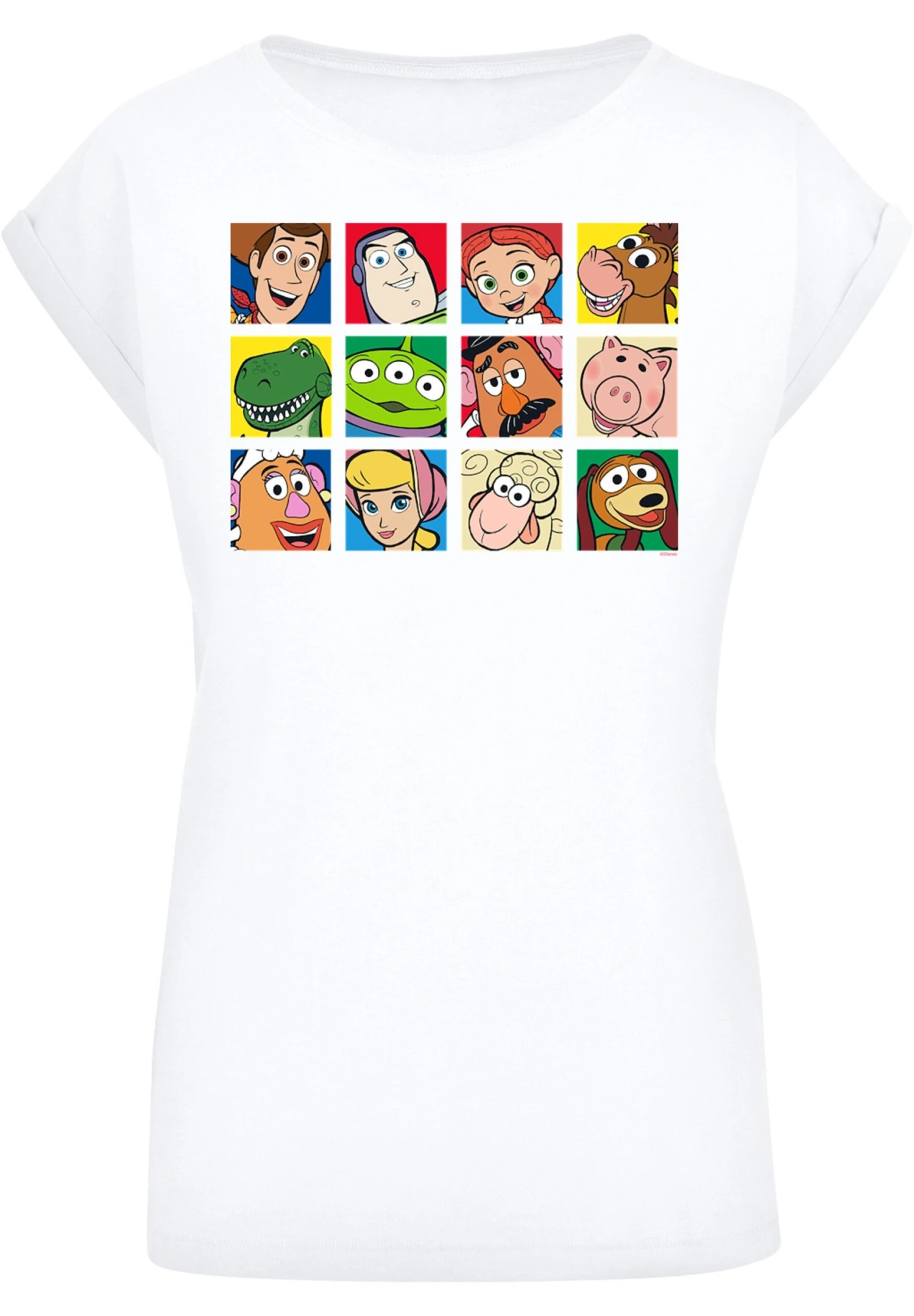F4NT4STIC Disney Toy Story Film - Buzz Aliens Rex - T-Shirt Print - White 8 F4NT4STIC Disney Toy Story Film - Buzz Aliens Rex - T-Shirt Print - White - Afbeelding 6