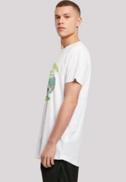 F4NT4STIC Long Cut Rick And Morty - T-Shirt Print - White -F4Nt4Stic 7e1b22b85d134fe0b7f838b91c74deef