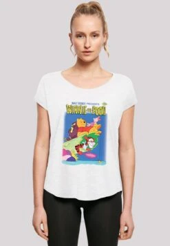 F4NT4STIC Long Cut'Disney Winnie Puuh Poster' - T-Shirt Print - White