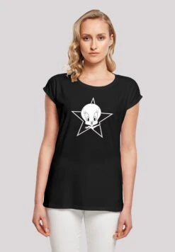 F4NT4STIC Extended ShoulderLooney Tunes Tweetie - T-Shirt Print - Black