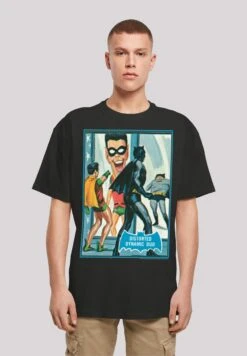 F4NT4STIC Dc Comics Batman Tv Dynamic Duo - T-Shirt Print - Black