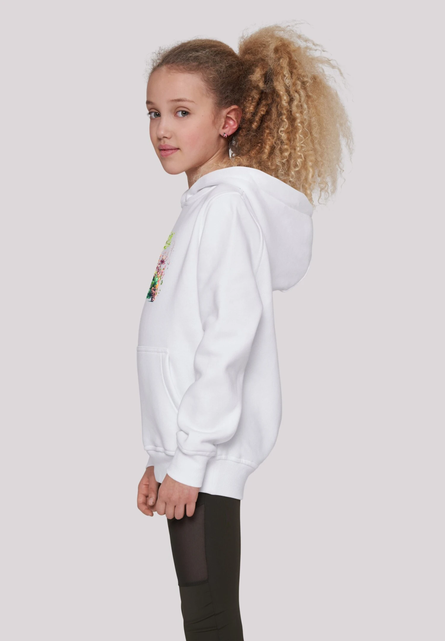 F4NT4STIC Baum Mit Blumen - Hoodie - Weiß 7 F4NT4STIC Baum Mit Blumen - Hoodie - Weiß - Afbeelding 5