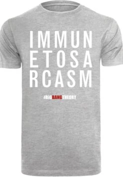 F4NT4STIC Big Bang Theory Tv Serie Immune To Sarcasm - T-Shirt Print - Heather Grey 14 F4NT4STIC Big Bang Theory Tv Serie Immune To Sarcasm - T-Shirt Print - Heather Grey -F4Nt4Stic 815a6a4473fd48d7b3c17b028eca45e3