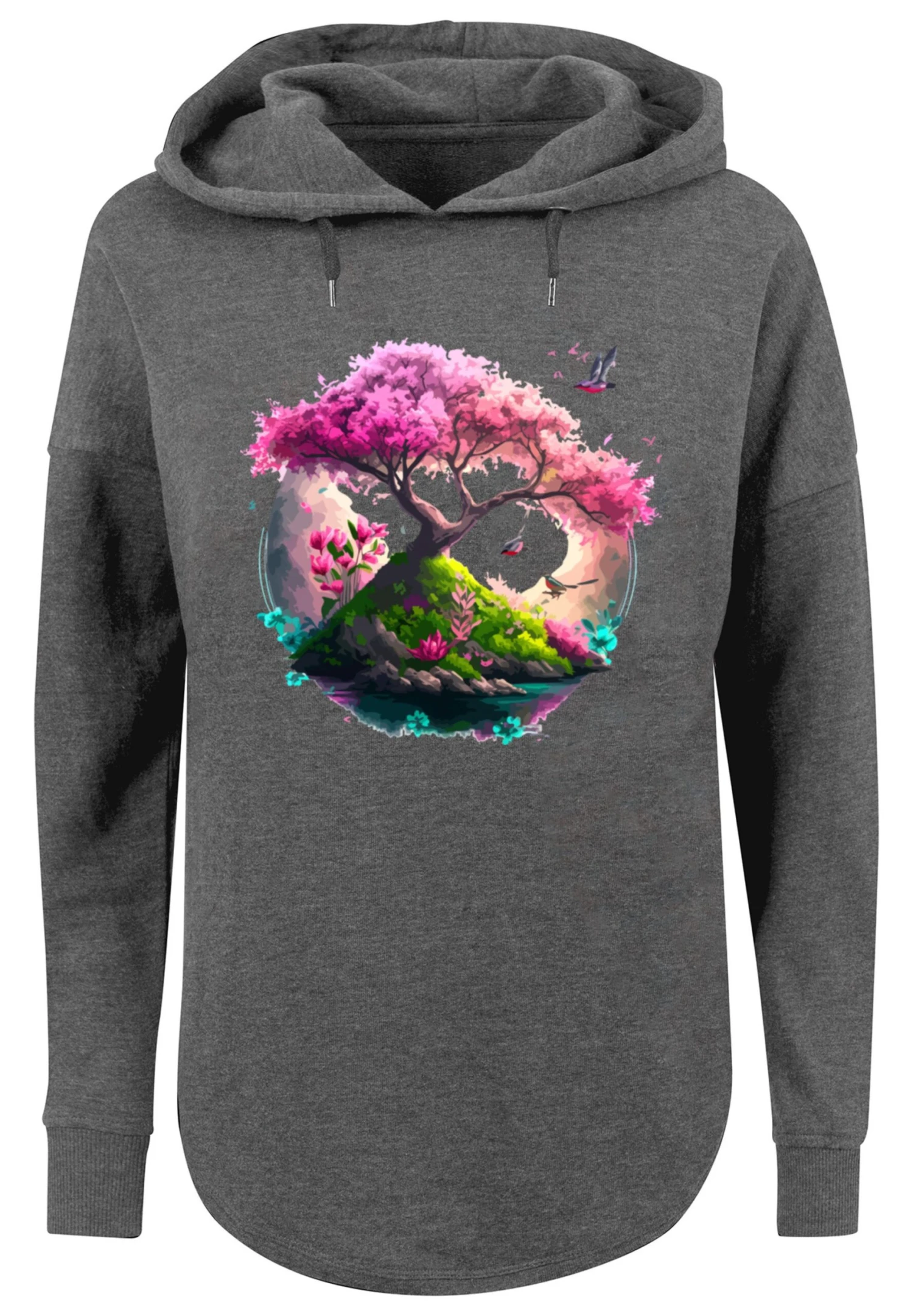 F4NT4STIC Kirschblüten Baum- Hoodie - Charcoal 8 F4NT4STIC Kirschblüten Baum- Hoodie - Charcoal - Afbeelding 6