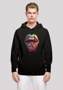 F4NT4STIC Drooling Lips - Hoodie - Schwarz