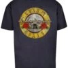 F4NT4STIC 'N' Roses Vintage Classic Logo - T-Shirt Print - Navy