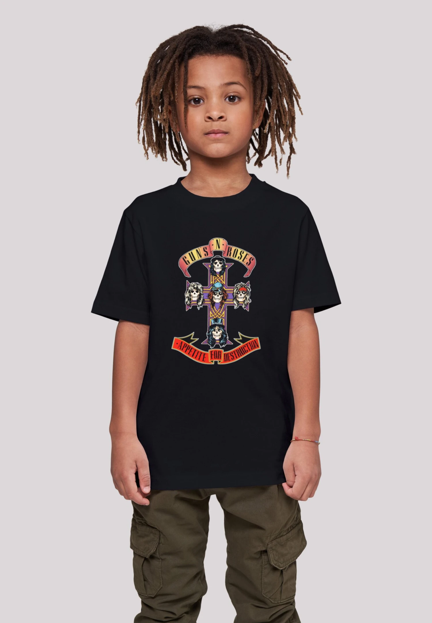 F4NT4STIC Guns 'N' Roses Band Appetite For Destruction - T-Shirt Print - Black 4 F4NT4STIC Guns 'N' Roses Band Appetite For Destruction - T-Shirt Print - Black - Afbeelding 2