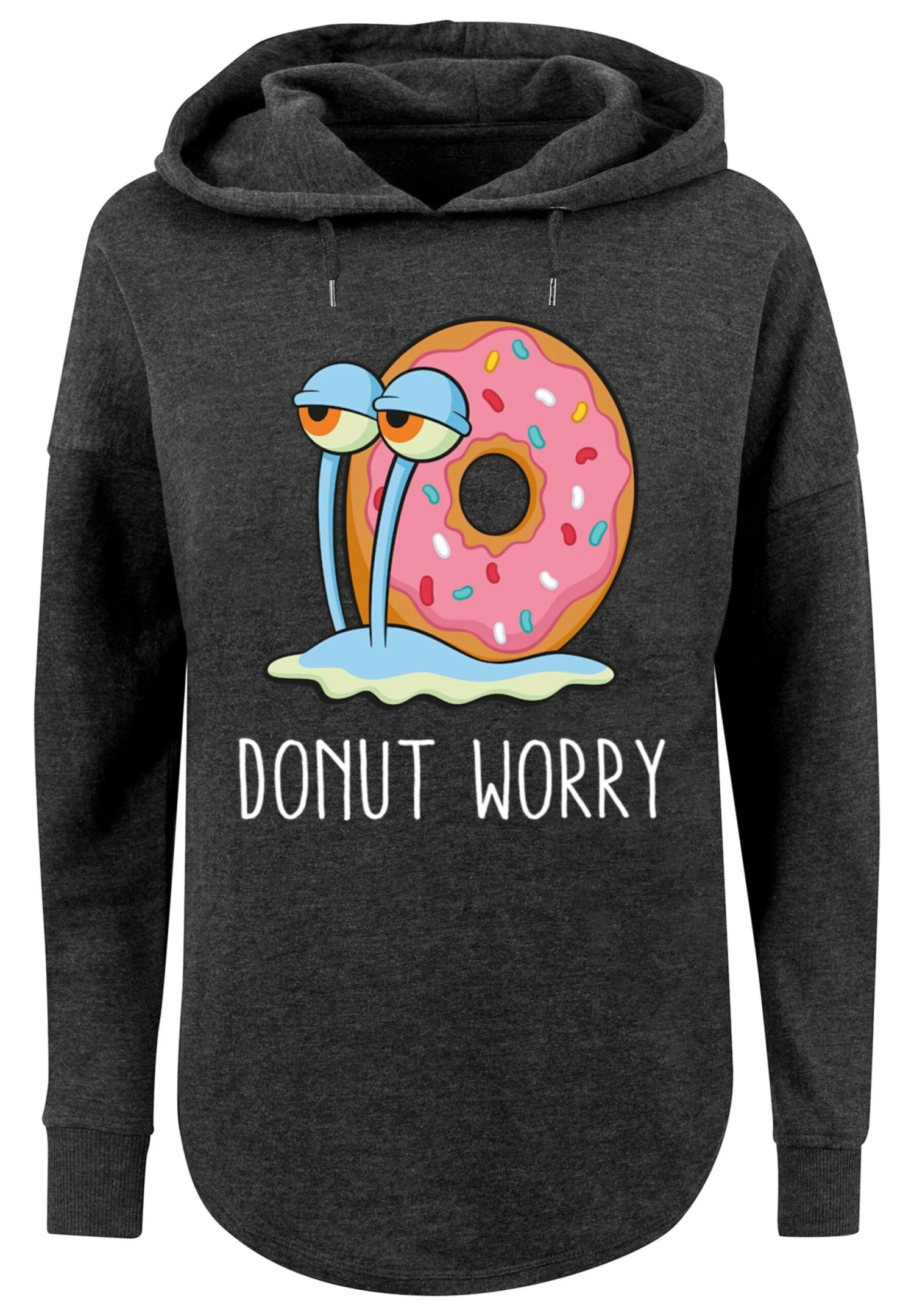 F4NT4STIC Spongebob Schwammkopf -Donut Worry Garry - Hoodie - Charcoal 8 F4NT4STIC Spongebob Schwammkopf -Donut Worry Garry - Hoodie - Charcoal - Afbeelding 6