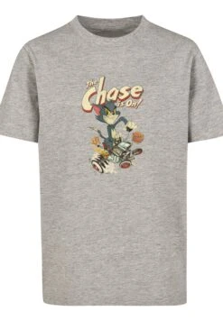 F4NT4STIC Tom And Jerry Tv Serie The Chase Is On - T-Shirt Print - Heather Grey -F4Nt4Stic 876e289d57d04b68a6dc78f3ee0bbd25