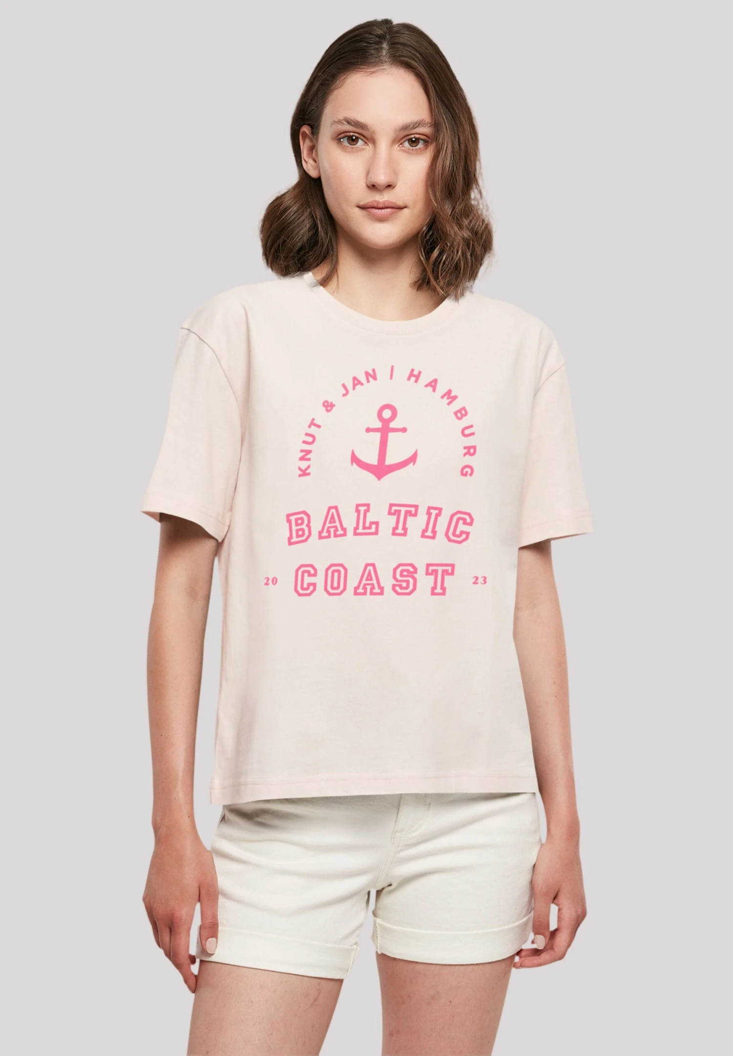 F4NT4STIC Ostsee Küste - T-Shirt Print - Pink 4 F4NT4STIC Ostsee Küste - T-Shirt Print - Pink - Afbeelding 2