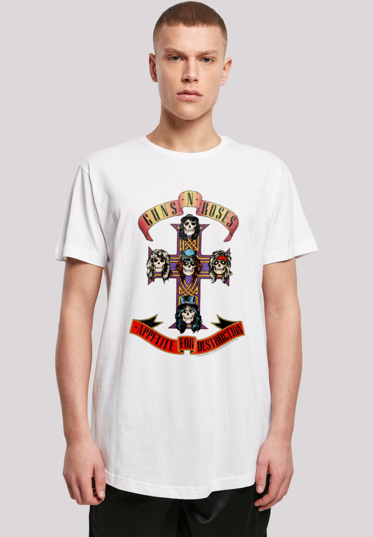 F4NT4STIC Guns 'N' Roses Band - T-Shirt Print - White 3 F4NT4STIC Guns 'N' Roses Band - T-Shirt Print - White