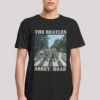 F4NT4STIC The Beatles Band - T-Shirt Print - Black