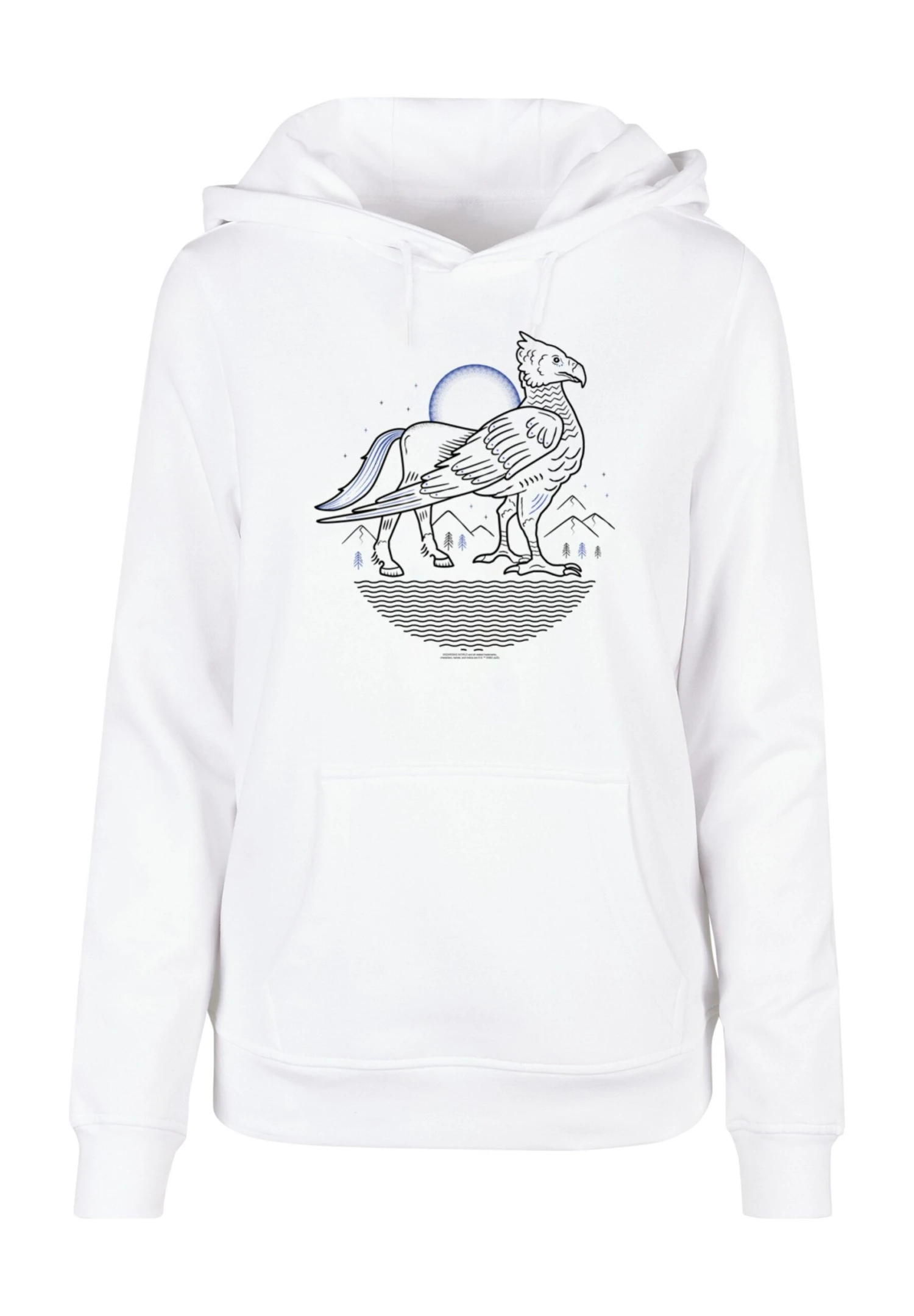 F4NT4STIC Harry Potter Buckbeak Line Art - Hoodie - White 8 F4NT4STIC Harry Potter Buckbeak Line Art - Hoodie - White - Afbeelding 6