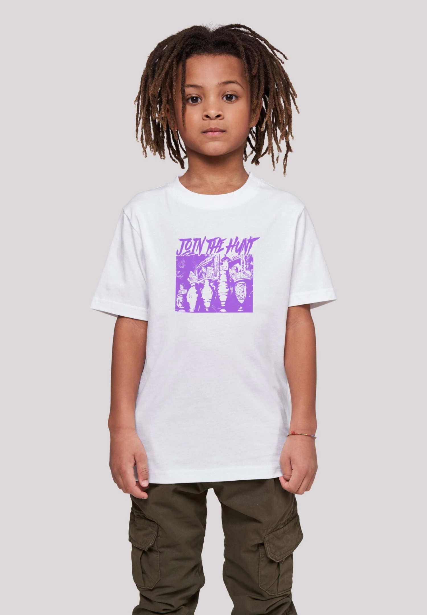 F4NT4STIC Scooby Doo Boys Join The Hunt - T-Shirt Print - White 4 F4NT4STIC Scooby Doo Boys Join The Hunt - T-Shirt Print - White - Afbeelding 2
