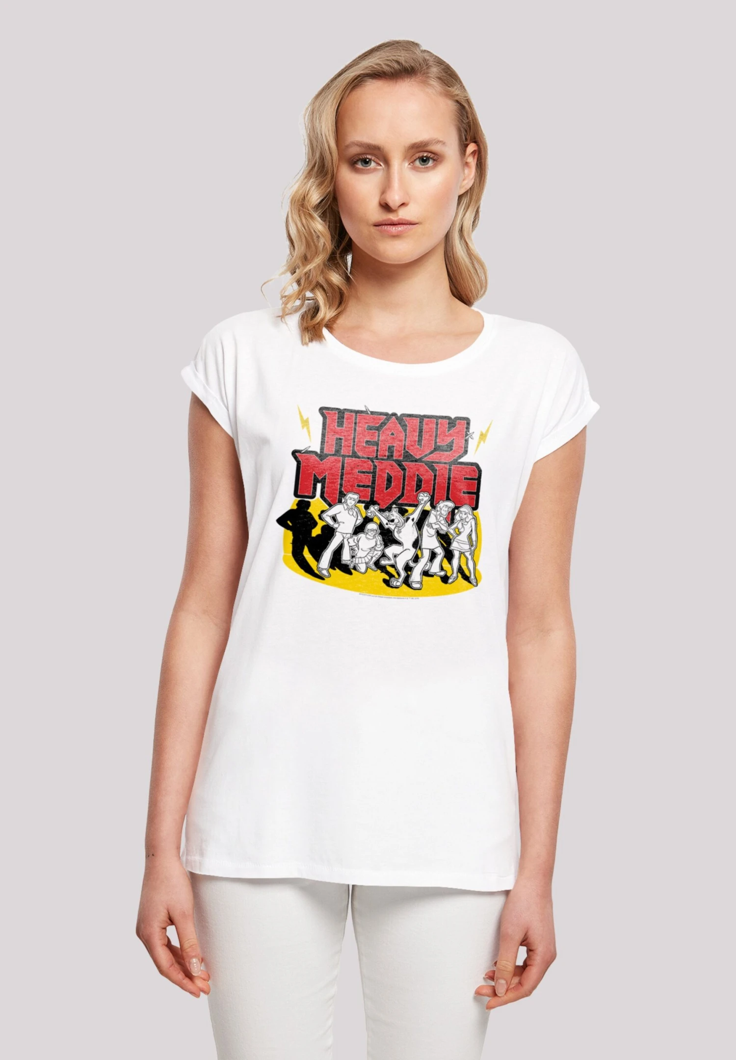 F4NT4STIC Scooby Doo Heavy Meddle Blk - T-Shirt Print - White 3 F4NT4STIC Scooby Doo Heavy Meddle Blk - T-Shirt Print - White