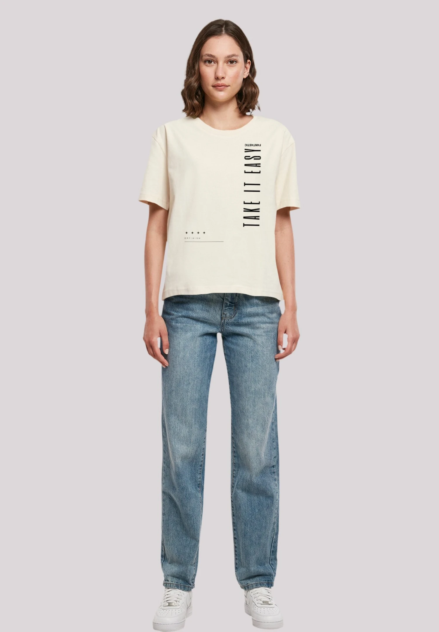 F4NT4STIC Take It Easy - T-Shirt Print - Whitesand 4 F4NT4STIC Take It Easy - T-Shirt Print - Whitesand - Afbeelding 2