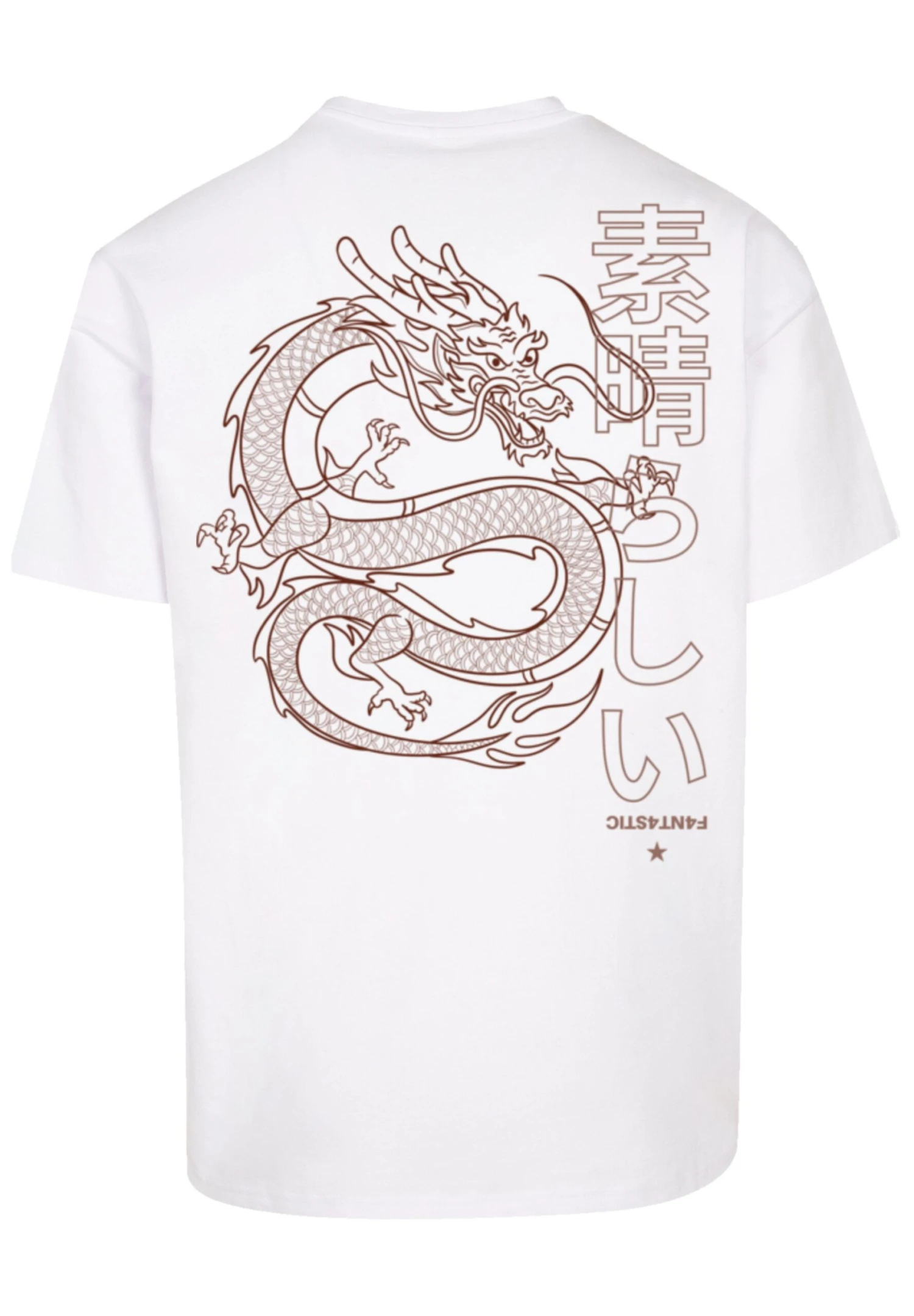F4NT4STIC Drache Dragon Japan - T-Shirt Print - Weiß 3 F4NT4STIC Drache Dragon Japan - T-Shirt Print - Weiß
