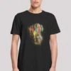 F4NT4STIC Marvel Avengers Endgame Infinity Gauntlet Splatter - T-Shirt Print - Black