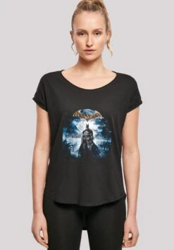 F4NT4STIC Comics Batman Arkham Asylum Pale MoonlightWith - T-Shirt Print - Black
