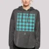 F4NT4STIC Hahnentritt Karo- Hoodie - Charcoal -F4Nt4Stic 9196a4fa035048f9903e1350da22c0c7