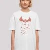 F4NT4STIC Dc Comics Superhelden Batman Arkham Bats X Drip - T-Shirt Print - White 1 F4NT4STIC Dc Comics Superhelden Batman Arkham Bats X Drip - T-Shirt Print - White -F4Nt4Stic 924e261da6df4482b064a4c3273573aa