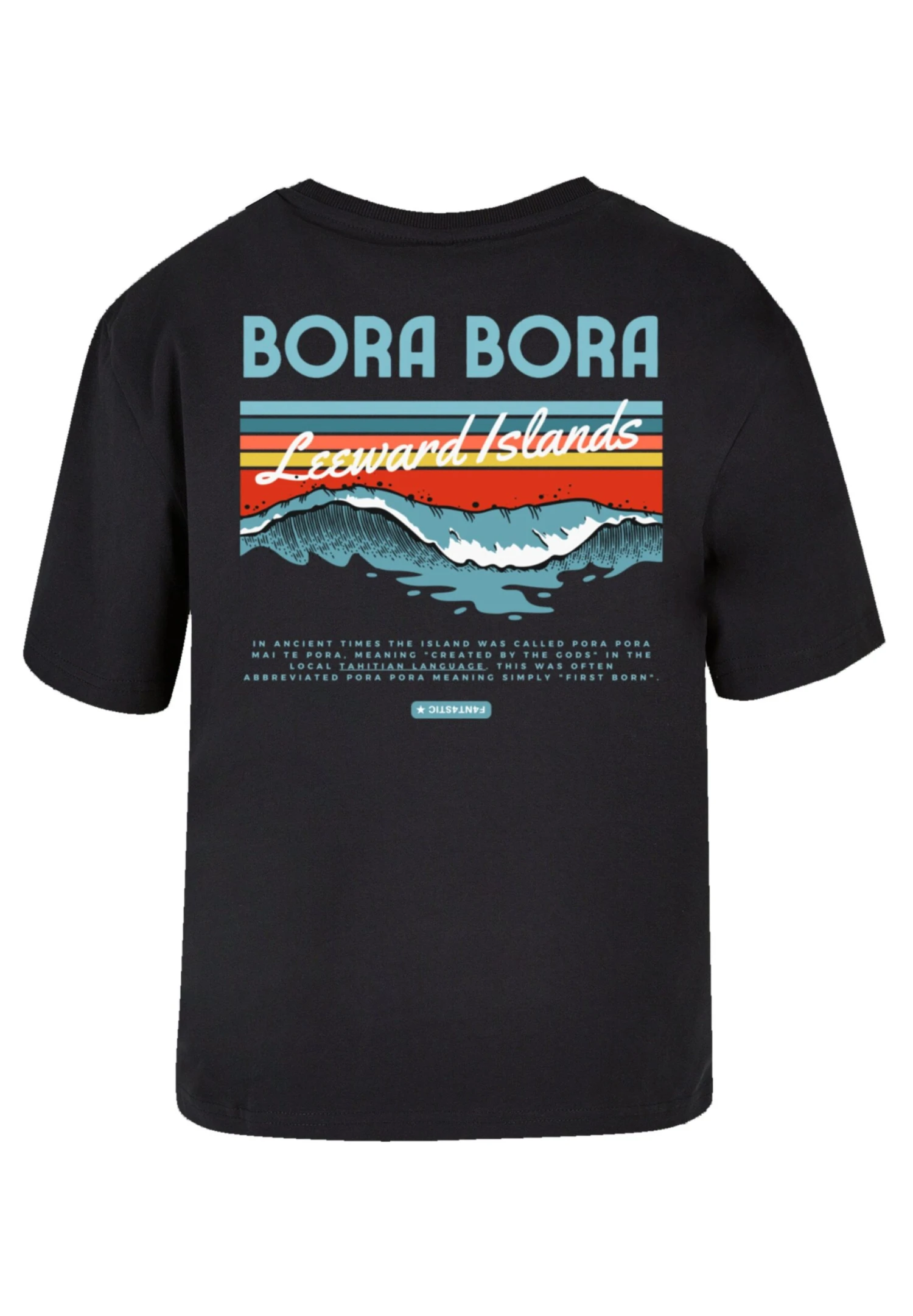 F4NT4STIC Bora Bora Leewards Island - T-Shirt Print - Schwarz 9 F4NT4STIC Bora Bora Leewards Island - T-Shirt Print - Schwarz - Afbeelding 7